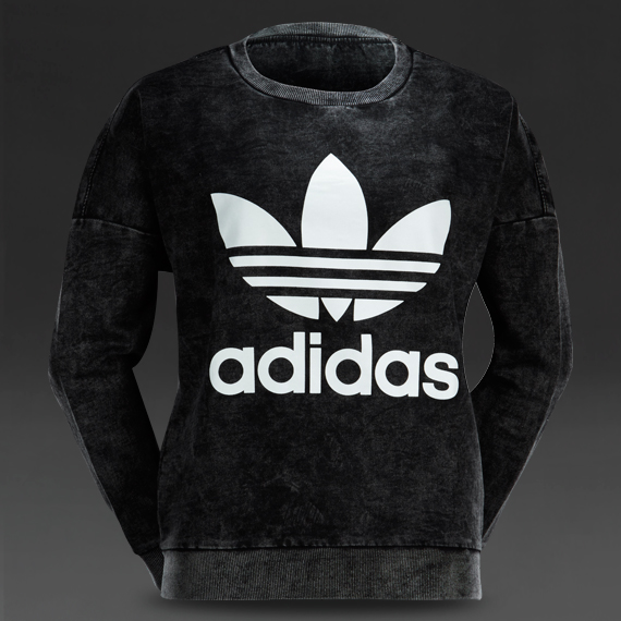 Adidas Originals Denim Sweatshirt Black Acid Dnm for Women